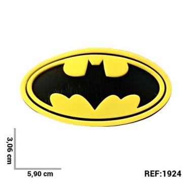 Imagem de Aplique emborrachado kit 10 unidades Brasão Batman REF: 1024 - Rskids