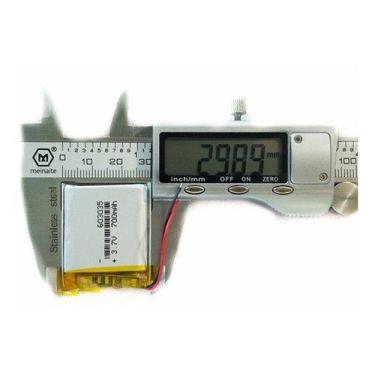 Imagem de (1pc) Pilha Bateria 3,7v  6mm X 30mm X 35mm 700 Mah 2 Fios - KMIG