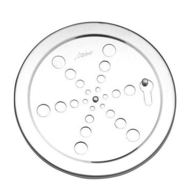 Imagem de Grelha Fecho Inox Redondo 2315 C 15cm - Meber Metais