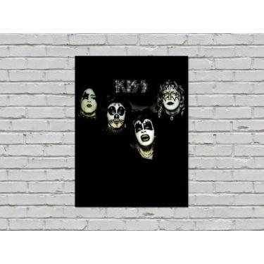 Imagem de Quadro Placa Decorativa Banda Kiss MDF - Quadrinhos.me, M
