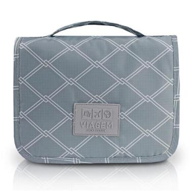 Imagem de Necessaire de Gancho para Viagem Jacki Design Cinza