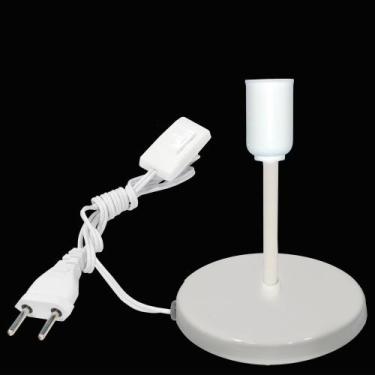 Imagem de Luminária de Mesa Abajur Mini Branco Use Lâmpada E27 LED - CM GLASS - 