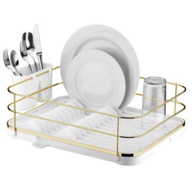 Imagem de Escorredor De Louça Prato Copos Talheres De Bancada E Calha - Future