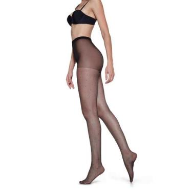 Imagem de Meia-Calça Loba Lupo 05687-001 Poá, P, Preto