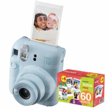 Imagem de Câmera Fujifilm Instax Mini 12 Revela Foto + Pack Filme 60 Fotos Azul,