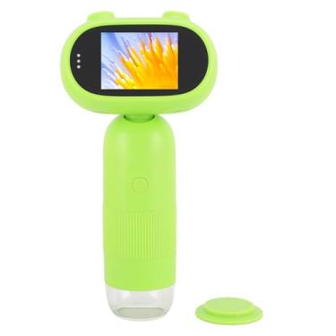 Imagem de Microscópio Digital 500x 1000x Portátil Com Tela de 2 Polegadas 8 Luzes LED, Portátil para Crianças, Vídeo 1080P, Material ABS, Interface USB 2.0, Exploração Científica, Observação