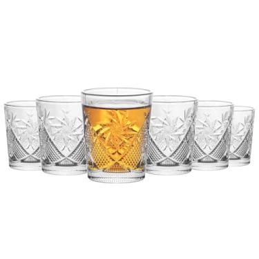 Imagem de Jaepsing Copos de shot, conjunto de 6 copos extravagantes de 42,5 g / copos de shot a granel/copos cordiais/copos de dose de tequila/copos de degustação/copos de soju/copo fofo, pequeno, K605-10