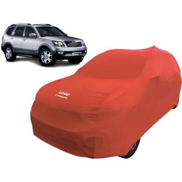 Imagem de Capa De Cobrir Carro Automotiva Proteção Kia Mohave - Mz, Vermelha