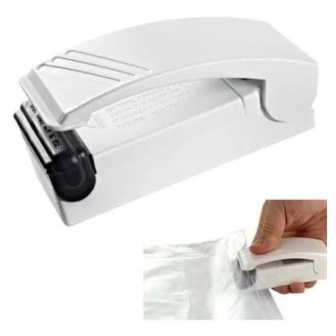 Imagem de Mini Seladora Portátil Plástico Embalagens Lacra Fecha Pilha - RK