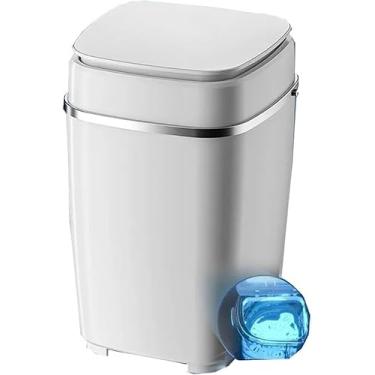 Imagem de Máquina de lavar portátil, mini máquina de lavar de grande capacidade de 3KG com secador giratório, máquina de lavar pequena com função de desidratação, mini lavadora para roupas de bebê, ro