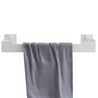Imagem de Porta Toalha De Rosto Branco De Parede Dupla Fixação SF.ELG - ShopFort