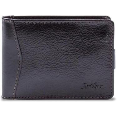 Imagem de Carteira Masculina em Couro Artlux 902, Cafe