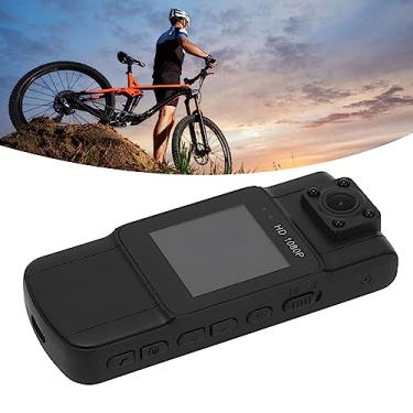 Imagem de Minicâmera Corporal 1080P Com Lente Giratória de 180 Graus, Visão Noturna e Detecção de Movimento, Tela de 1,54 Polegadas para Uso Interno e Externo, Com Clipe Traseiro Esportivo