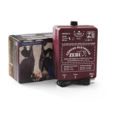 Imagem de Eletrificador De Cerca Zk50 Automático Luz - Zebu
