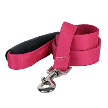Imagem de Yellow Dog Design Coleira para cães Magenta Simples Sólida EZ-Grip com alça confortável, Grande - 2,54 cm de largura 1,52 m de comprimento
