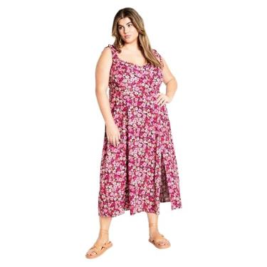 Imagem de City Chic Vestido feminino plus size - Tamara, Floral Ditsy, 48