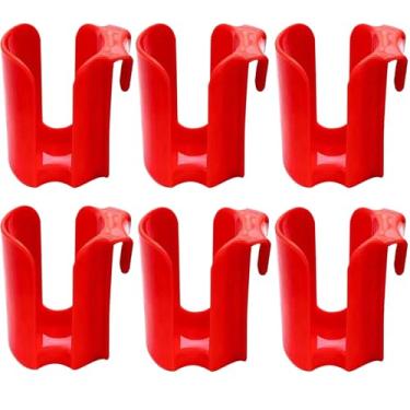 Imagem de Frascos de latas de biscoito, porta-luvas para copo, embalagem de recipiente de biscoito Copo Dunker de biscoito reutilizável com alça lateral pendurado no copo (Pacote de 6)