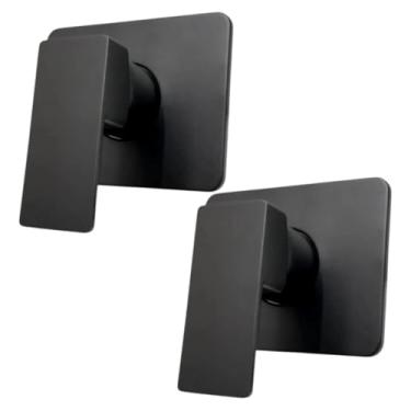 Imagem de Raro - Kit 2 Acabamento Para Registro Deca Monocomando De Chuveiro Quadra Metal Cor Preto