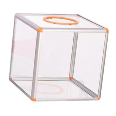 Imagem de MERIGLARE Caixa de sugestões acrílicas, grande capacidade, reutilizável, caixa de comentários, recipiente de armazenamento de dinheiro para doar dicas de, Pequeno