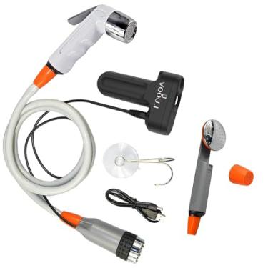 Imagem de LUOOV Bateria Portátil Elétrica do Bidé Portátil, Pulverizador Handheld Da Água do Bidé Alimentado por Bateria Recarregável Portátil (Bidé + Chuveiro)