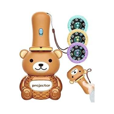 Imagem de Brinquedo Ursinho Lanterna De Projeção Infantil 24 Desenhos (Rosa)