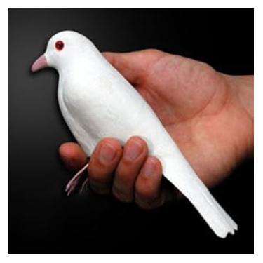 Imagem de MOMOMAGE Super Latex Dove Magic Tricks Stage Rubber Dove Magic Vanish/Appear Magic Mentalism Illusion Gimmick Props Magic