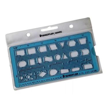 Imagem de Gabarito Eletro Eletrônica Fluxogramas Staedtler E4 E12 E23