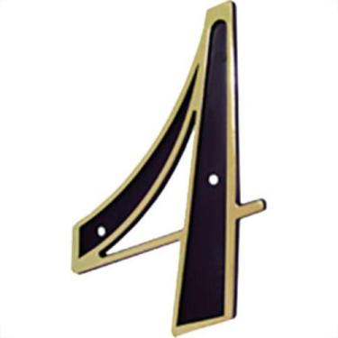 Imagem de Numero Colonial Preto/Dourado N.4 - EMAVE