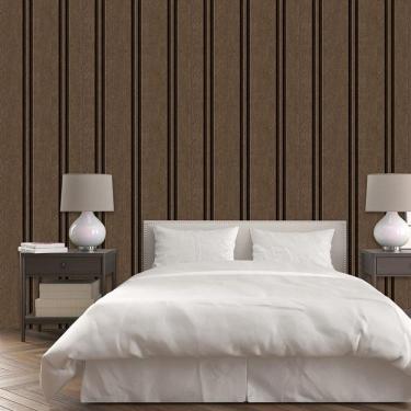 Imagem de Papel De Parede Ripas Angelim Escura Ripado Lavavel Adesivo