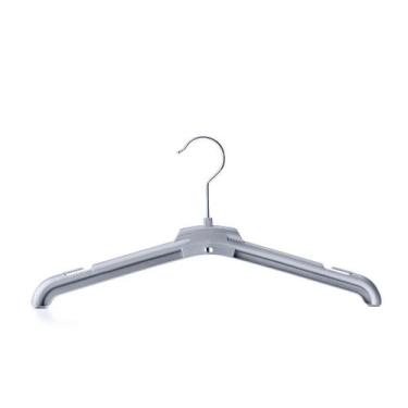 Imagem de Cabide adulto 38 cm - 1036 - IOPLAST, Prata, 100 peças