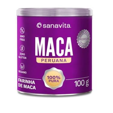 Imagem de Maca Peruana 100% Pura Sanavita - Farinha de Maca 100g zero glúten