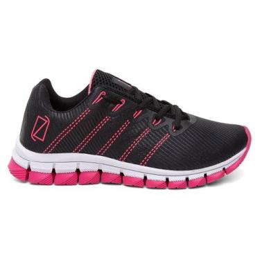 Imagem de Tênis Esportivo Lorenzzo Lopes Titanium Feminino, Preto, Rosa, 36
