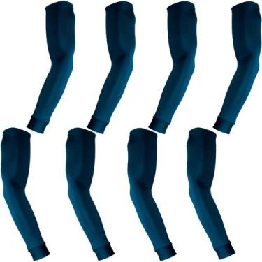 Imagem de Kit 4 pares de manguitos com proteção UV50+ - EX311, Azul marinho, P