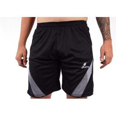 Imagem de Short Calção Bermuda Futebol Academia P ao G3 - Organiky, Preto, G3