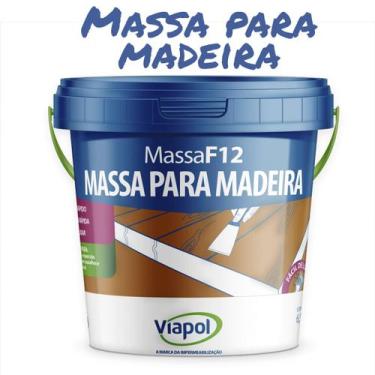 Imagem de F12 Massa P/ Madeira Cor A Escolher 6,5Kg Viapol, Branca 