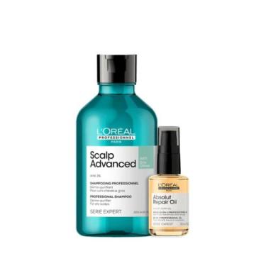 Imagem de Kit Scalp Advanced Anti Oleosidade Sh 300ml + Óleo 30ml - Loreal Profi