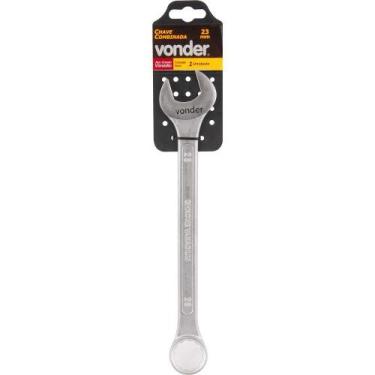 Imagem de Chave combinada 23mm cromo vanádio cromada cartela - Vonder