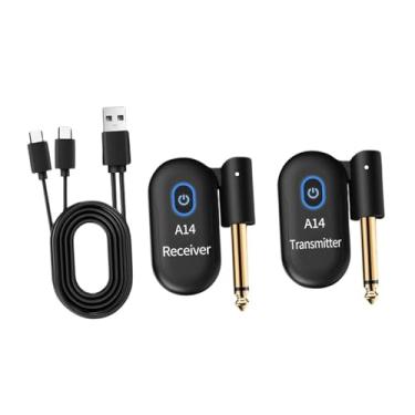 Imagem de Kokiya 2 peças Transmissor de guitarra Play and Play Guitar Audio Transmissor Receptor fácil de usar para violinos de amplificador
