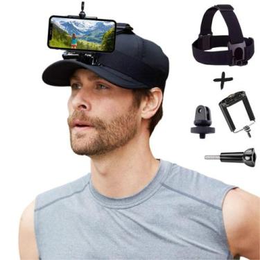 Imagem de Faixa De Cabeça Suporte Para Celular Camera Gopro Xiaomi Ios - PDIMPOR
