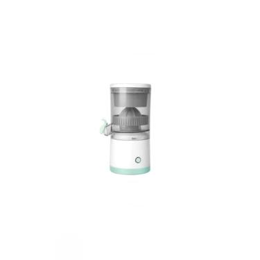 Imagem de Espremedor Elétrico Portátil de Frutas, Recarregável USB, Liquidificador com Recipiente, Branco e Verde