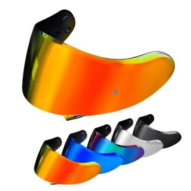 Imagem de PSLER Neotec 2 Visor - Capacete Neotec 2 Viseira matizada Proteção UV Neotec 2 Proteção Facial Substituição para Neotec 2 CNS-3, Vermelho Escuro