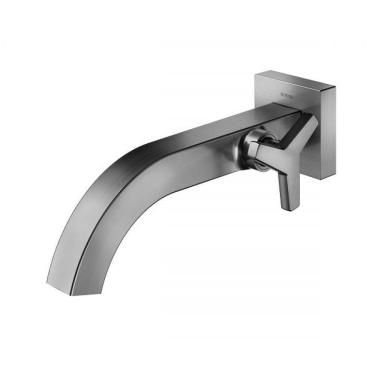 Imagem de Torneira Para Lavatório De Parede City Grafite Escovado Docol