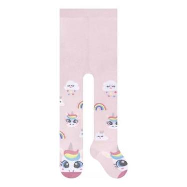 Imagem de Kit 3 Meias Calça Bebe E Infantil Fio 80 Algodão Sortida 999 - Selene,