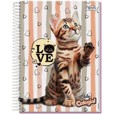 Imagem de Caderno Universitário Capa Dura Espiral 15 Matérias 240 Folhas Clube Colegial Sortido - Nova Cadernos