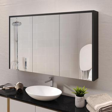 Imagem de Espelheira 3 Portas Trindade Portas Amortecedores Espelho