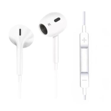 Imagem de Fone de Ouvido com Fio 3ª Geração, Qualidade Premium. Compatível com Lightning, IOS. Compatível com iPhone 5, 6, 7, 8, X, 11, 12, 13 e 14.