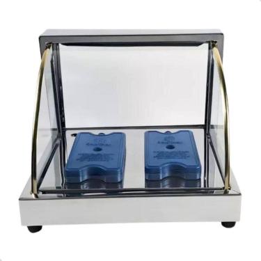 Imagem de Expositor Vitrine Fria Doces Bolos Lanche Naturais 2 Gelo X