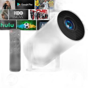 Imagem de Projetor Wifi Portátil 1080P Branco Bivolt Suporta 4K - Guiro