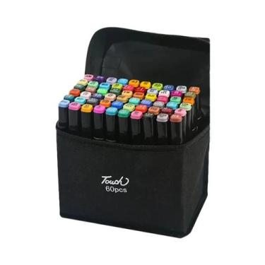 Imagem de Conjunto de Canetas Pincel com 12/24/36/48/60 ou 80 Cores Sortidas - I