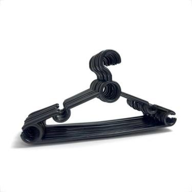 Imagem de Kit 12x Cabide Plastico Organizador de Roupas Camiseta vestido Calça  